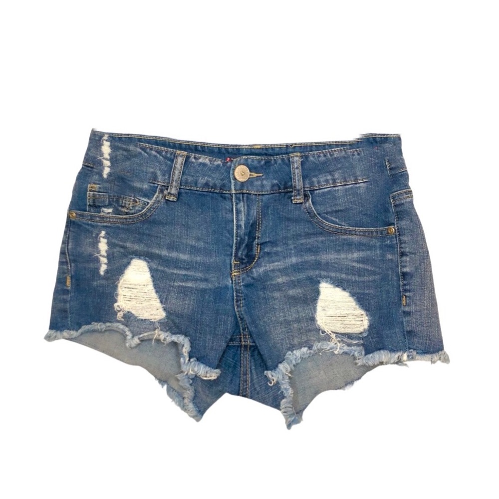 Ripped Jean Shorts